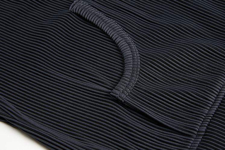 RT No. 4495 PLEATED ZIP UP HOODIE & WIDE PANTS (TOP & BOTTOM)