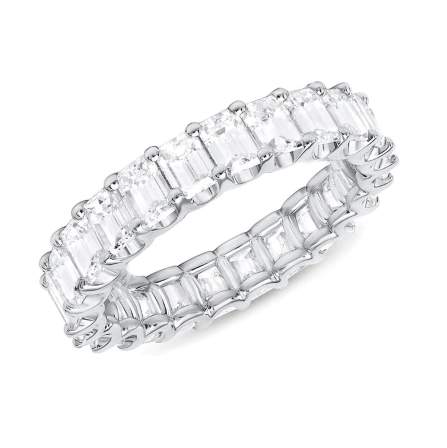 The Scarlett Emerald Band Ring