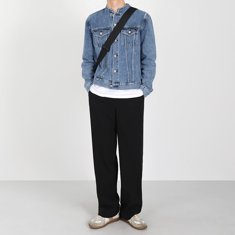 RT No. 2532 CHINESE COLLAR DENIM JK