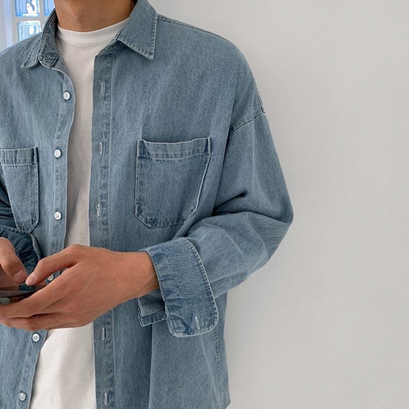 RT No. 4274 DENIM COLLAR SHIRT