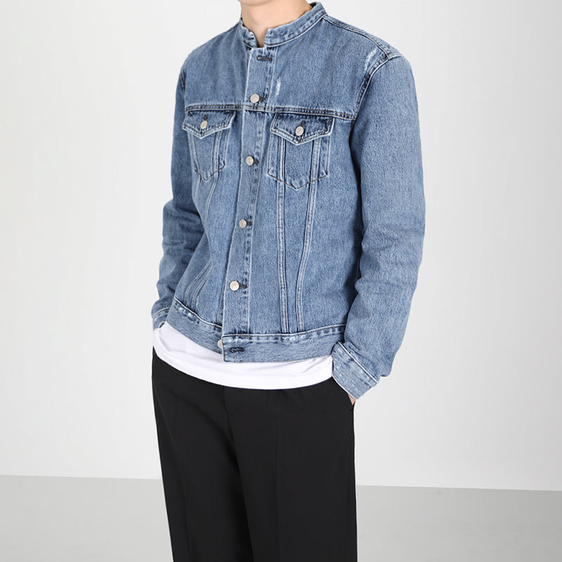 RT No. 2532 CHINESE COLLAR DENIM JK
